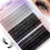 WENDY LASHES Ciglia Finte Kit con Ciuffetti, Set Completo per Estensione Ciglia con 60D+80D, Bottom Lashes e 7D Spike Fans, Misto 12-18mm, Ricciolo 3D, Naturali e Adatte a Tutte le Occasioni(7D+60D+80D-3D)