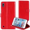 TienJueShi Rosso Premium Retro Stand Portafoglio TPU Silicone Caso per ZTE Blade A5 2019 5.45 inch in Pelle Case Copertina Custodia Protettiva Cover