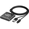 Adoreen Sdoppiatore audio ottico digitale a 2 vie, 1 ingresso e 2 uscite, Toslink SPDIF in fibra ottica con alimentazione USB, LPCM 2.0, PCM, Dolby, DTS 5.1 per HDTV, Home Theater, Soundbar, ricevitore