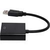 Eminchu Cavo Adattatore Convertitore da USB 3.0 a VGA Ad Alta Definizione 1080P per PC Portatile 10, Espandere lo Spazio di Lavoro Accessori per Computer (BLACK)