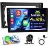 Hikity 4+128G Autoradio Android per Audi A4 B6 B7 2001 - 2008 Wireless Carplay 9''Incell Schermo per Auto Android Auto WiFi Touchscreen Bluetooth5.0 GPS Retrocamera