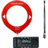 AZURAOKEY AMNVOLT V4 ATS MINI Radio Schermo IPS Si4732 DSP Radio Ricevitore AM FM (plastica) (Stile A)
