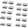 Ruilogod 20 PCS USB Micro Type-B con connettore jack a 5 pin con connettore SMT SMT