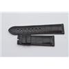 OFFICINE PANERAI Bracciale In Pelle 22MM Per Fibbia A Dente 20MM Nero Nuovo