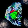 OPAL EMPIRE Ethiopian Black Fire Opal Grezzo Naturale 10.5Ct 20x14 mm