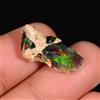 Fuoco opal raw, Etiope black opal rough , Naturale Opal gemstone 6 KT 22x10 MM