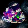 OPAL EMPIRE Pietra Opale Grezza Etiopia Fire Opal Nera Naturale 5 Ct 15x13 mm