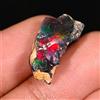 Opal raw, Etiope black opal rough , Naturale Fuoco Opal gemstone 6 KT 21x10 MM