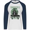Fruit of the Loom DJ Frankenstein Maglietta Da Baseball Lunga In Lino Divertente Per Halloween