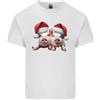 Gildan Natale Suinetti che Indossa Natale Cappelli Maiale Uomo Cotone Leggero T-Shirt