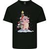 Gildan T-Shirt In Cotone Leggero Per Uomini Con Unicorno Di Natale