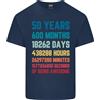 Gildan T-Shirt In Cotone Leggero Per Uomo Di 50 Anni Per Il 50° Compleanno
