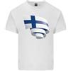 Gildan Arricciato Finlandia Bandiera Finlandese Giorno Calcio Uomo Luce Cotone T-Shirt