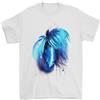 Gil dan T-Shirt Uomo Acquerello Cavallo 100% Cotone