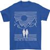 Gil dan Portami Sulle Montagne Maglietta Trekking Hiking Uomo 100% Cotone