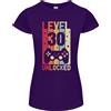 Gildan T-Shirt In Taglio Petite Per Donne Livello 30 Anni Compleanno 30