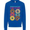 Awdis Divertente Donut Controlla Il Mio Pack Di 5 1/2 Cibo Palestra Felpa Uomo