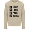 Awdis Felpa Divertente Per Uomini Con Paracadutista Skydiving Jump Land Pack