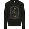 Awdis Felpa Uomo Goth Grim Reaper Teschio Heavy Metal 6