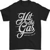 Gil dan Hit The Gas Motociclista Auto Fan T-Shirt 100% Cotone