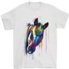Gil dan T-Shirt Uomo Acquerello Cavallo 100% Cotone
