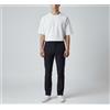 Massimo Dutti Super 120's Wool Pantaloni Uomo US 30 Pieghe a Strisce Blu Scuro