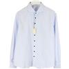 Suitsupply Traveller Slim Fit Camicia Formale Uomo (UK) 47 Gessato con Bottoni