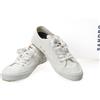 SANDRO Sneakers Uomo EU44 UK9,5 Tela Bianca Low Top Allacciate Logo