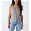 GANT Lux Sport Top In Maglia Da Donna Medium Melange Collo A Barchetta