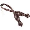 Suitsupply Check Bordeaux Fiocco Cravatta Uomo Uno Misura Misto Lana Regolabile