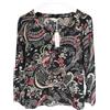 ODD MOLLY Back On Track L/S T-Shirt Donna XS Scollo A V Maniche Lunghe a Fiori