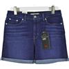 Levi's Premium Big E Classic Short Pantaloncini Donna W28 Elastico Zip Sbiadito