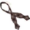 Suitsupply Check Bordeaux Fiocco Cravatta Uomo Taglia Unica Misto Lana Formale