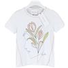 Vicario Cinque T-Shirt Donna Piccola Collo A Giro Maniche Corte Stampa Facciale