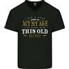 Gildan Atto My Età Divertente 40th 50th 60th 70th Compleanno Uomo V-Neck Cotone T-Shirt