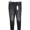 Only Jeans Skinny Alta In Denim Royal Da Donna LARGE Con Effetto Usato E Zip