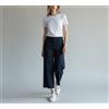 Brooks Brothers Red Fleece Pantaloni Donna UK 6 Zip Fly Svasato Gamba Logo Blu
