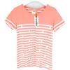 SUPERDRY Maglietta Breton Daisy Da Donna LARGE A Righe A Manica Corta Collo Giro