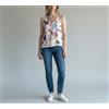 GANT Asymmetric Spin Art Print T-Shirt Donna UK 8 senza Maniche Girocollo