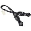 Suitsupply Check Navy Null Fiocco Cravatta Uomo Uno Misura Misto Lana Regolabile
