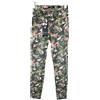 Guess Skinny High Pantaloni Donna W25 Fiore con Foglie con Motivo Elasticizzato