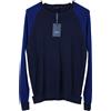 ZAPA Maglione Uomo 2XL Collo A Giro Pullover Multicolore Toni Blu