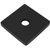 Generic Piastra di Copertura Quadrata per Braccio Doccia in Acciaio Inossidabile, Grande Flangia Decorativa per Bagno (BLACK)