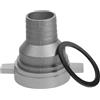 Generico Raccordo Pompa in Alluminio per Motopompa, Drenaggio Emergenza | Compatibilità senza Soluzione, Irrigazione Agricola, Dado 85mm, Tubo 48mm, Diametro 83mm, Leggero