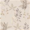 JOLIHOME Effetto Foglie e Frutti Carta da Parati Autoadesiva Beige Marrone e Grigio Vintage Carta a Contatto Plastica Adesiva Film in Vinile Rotoli per Rivestire la Superficie del Bagno 44,5x500cm