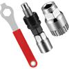 Huangyihan Set di strumenti 3 in 1 per la rimozione della pedivella e del movimento centrale della bicicletta, con chiave a pedale, strumenti per MTB resistenti per guarniture quadrate filettate