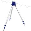 AYNEFY Supporto per canne con treppiede Portacanna in Alluminio Treppiede Alimentatore Supporto telescopico Canna da Pesca Treppiede da Pesca Portatile per Pesca con Feeder all'aperto, 55-120 cm