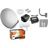 Teles KIT SAT SATELLITE COMPLETO TIVU SAT CON DECODER SMART CARD