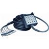 QUIK LOK BOX/604-10K Stage Box 8 IN 4 OUT 10 mtSerie di Stage Box Made in China