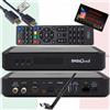 HTS e-com DigiQuest Q99 Ricevitore satellitare 4K con scheda TiVuSat attivata Nero WiFi